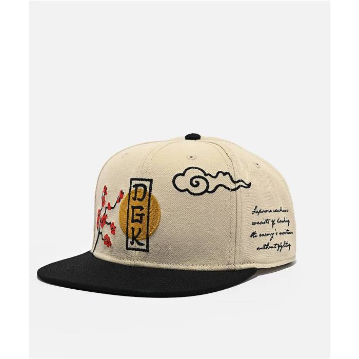 DGK Dgk 【 Patience Natural & Black Snapback Hat Men's Natural 】 ナチュラル 黒色 ブラック Snapback スナップバック バッグ メンズ ナチュラル｜スニケス