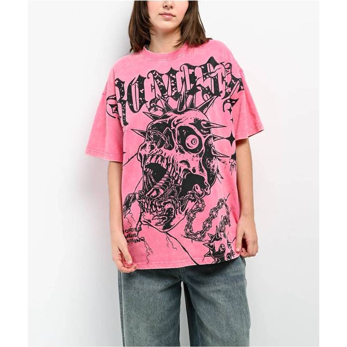Broken Promises 【 Scorpion Jaw Pink Wash T-Shirt Women's Pink 】 pink ピンク Tシャツ レディース pink ピンク