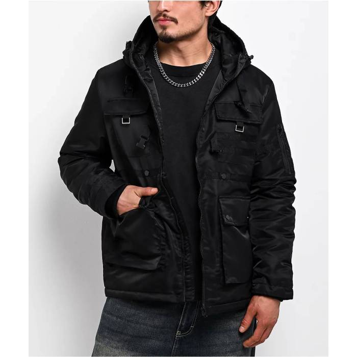 アメリカンスティッチ American Stitch 【 Black Insulated Jacket Men's Black 】 黒色 ブラック Jacket ジャケット メンズ 黒色 ブラック