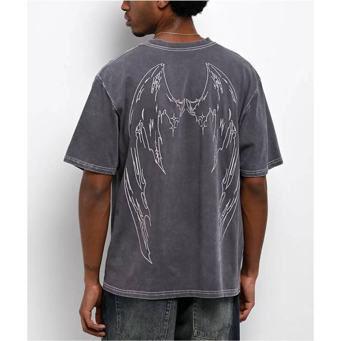 Vitriol 【 Freak Boy Grey Wash T-Shirt Men's Black 】 灰色 グレー Tシャツ メンズ 黒色 ブラック