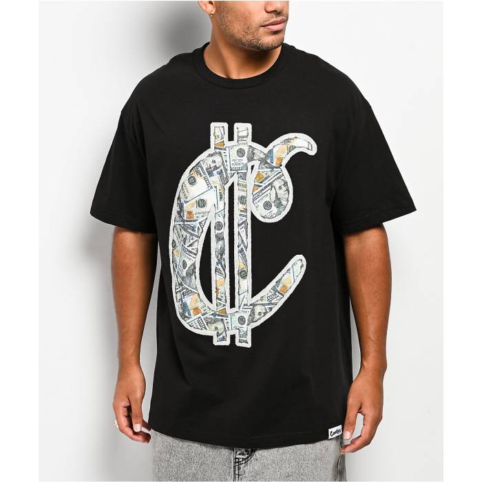 Cookies Clothing 【 Cookies Dollar Black T-Shirt Men's Black 】 黒色 ブラック Tシャツ メンズ 黒色 ブラック