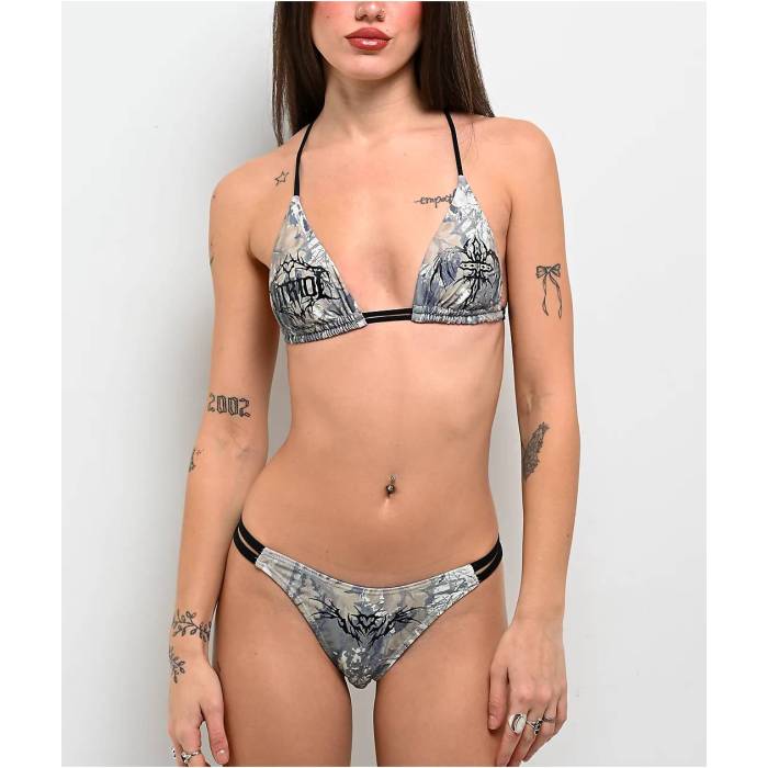 【★百貨店SALE★6/11十二時2時迄】Vitriol 【 Sandi Camo Bikini Bottom Women\u0027s - 】 家鴨柄 ズボン ボトムス レディース NULL
