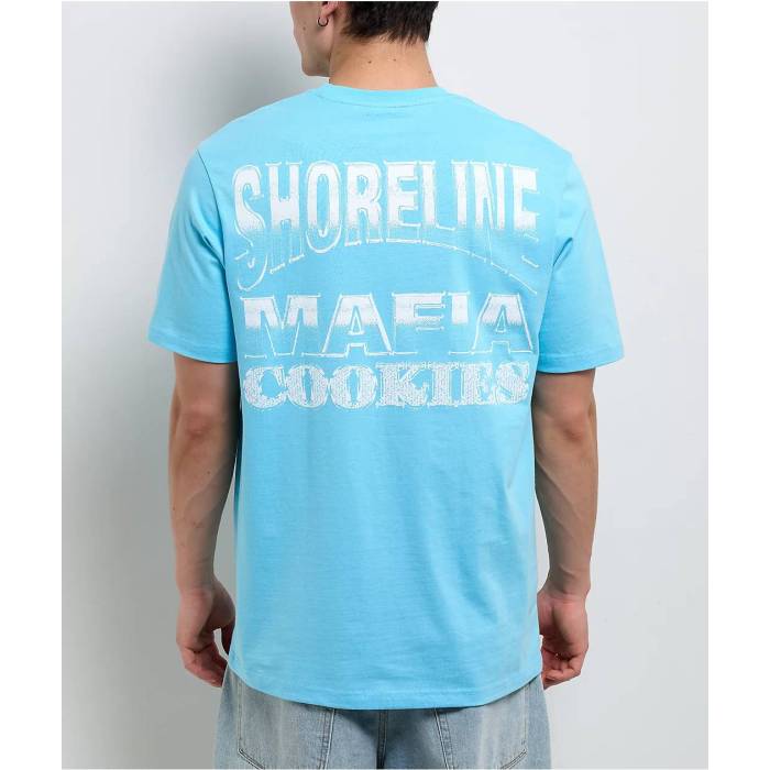 Cookies Clothing 【 Cookies X Shoreline Mafia Light Blue T-Shirt Men's Light Pastel Blue 】 青色 ブルー Tシャツ メンズ 青色 ブルー