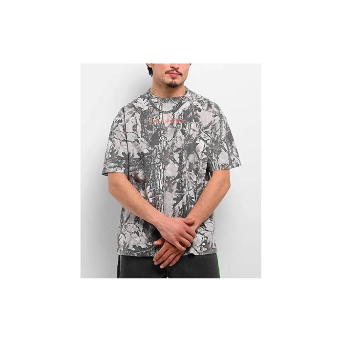 【★百貨店SALE★6/11真夜中2時迄】A.lab 【 Chill Guy Grey Camo T-Shirt Men\u0027s - 】 薄墨色 薄墨色 家鴨柄 ティーシャツ メンズ NULL