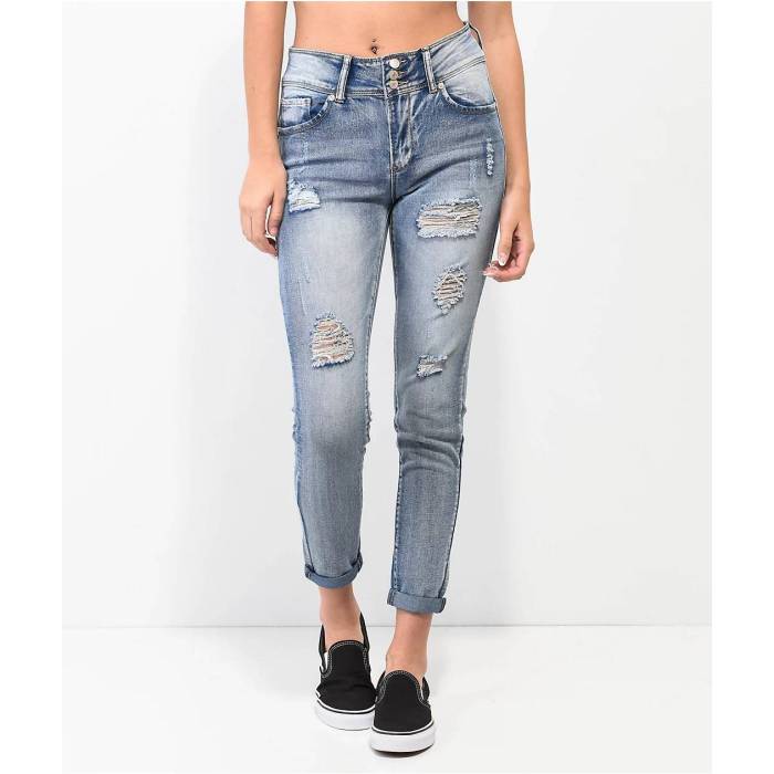 Thrill 【 Jeans High Rise Indigo Skinny Jeans Women\u0027s Blue 】 デニム ご機嫌 ライズ 藍色・インディゴ スキニー レディース 青味 青味