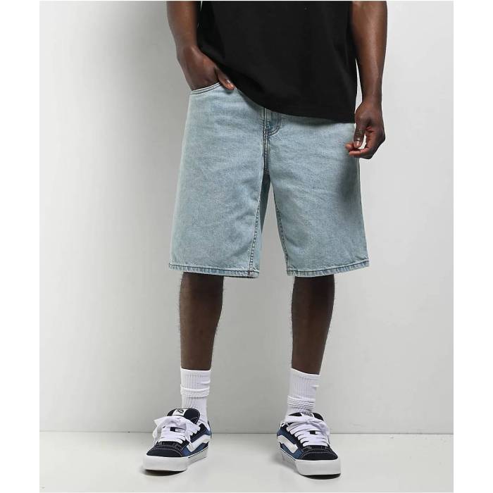 エンパイア Empyre 【 Colby Loose Fit Denim Skate Shorts Men's Light Pastel Blue 】 デニム Skate スケート ショーツ メンズ 青色 ブルー
