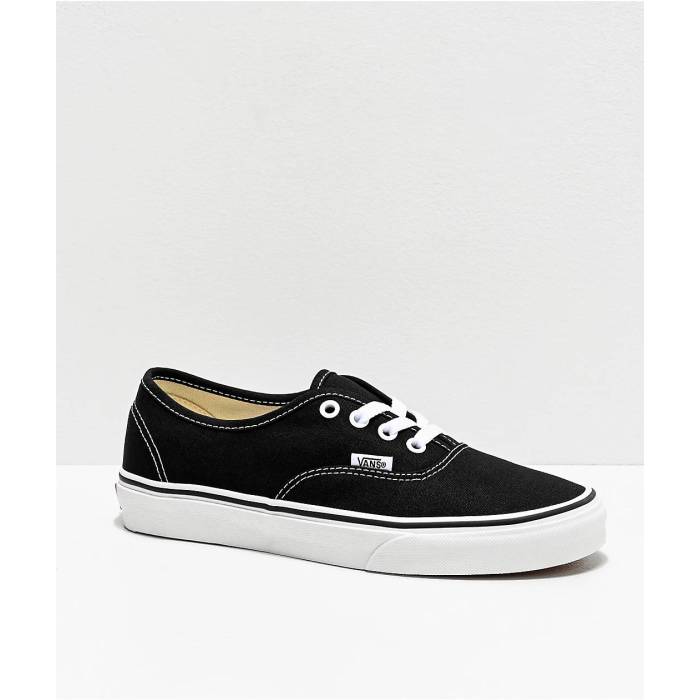 【★百貨店SALE★6/11真夜中2時迄】ヴァンズ Vans 【 Authentic Black And White Canvas Skate Shoes Men\u0027s Black 】 オーセンティック 黒いこと 黒いこと 白いこと 白いこと Skate 滑る シューズ 運動すること靴 メンズ 黒いこと 黒いこと