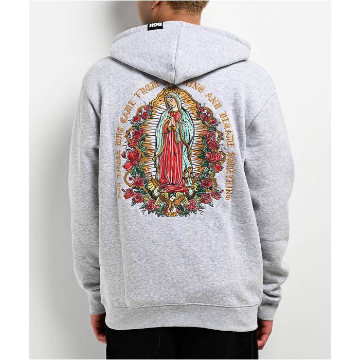 【★百貨店SALE★6/11真夜中2時迄】DGK Dgk 【 Guadalupe Grey Zip Hoodie Men\u0027s Grey 】 薄墨色 薄墨色 フーディー パーカー メンズ 薄墨色 薄墨色
