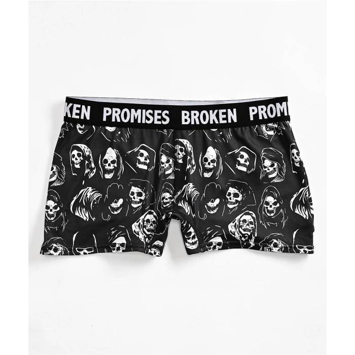 【★百貨店SALE★6/11真夜中2時迄】Broken Promises 【 Reaper Guide Black Boyshort Underwear Women\u0027s Black 】 黒いこと 黒いこと アンダー御召しもの はだ着 レディース 黒いこと 黒いこと