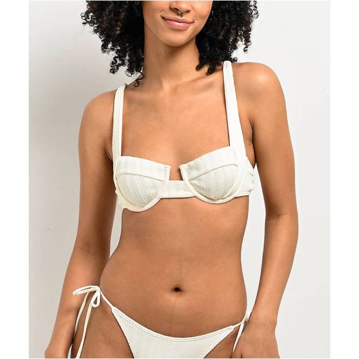 Damsel 【 Lily Pucker Vanilla Underwire Bikini Top Women's Natural 】 レディース ナチュラル|スニケス