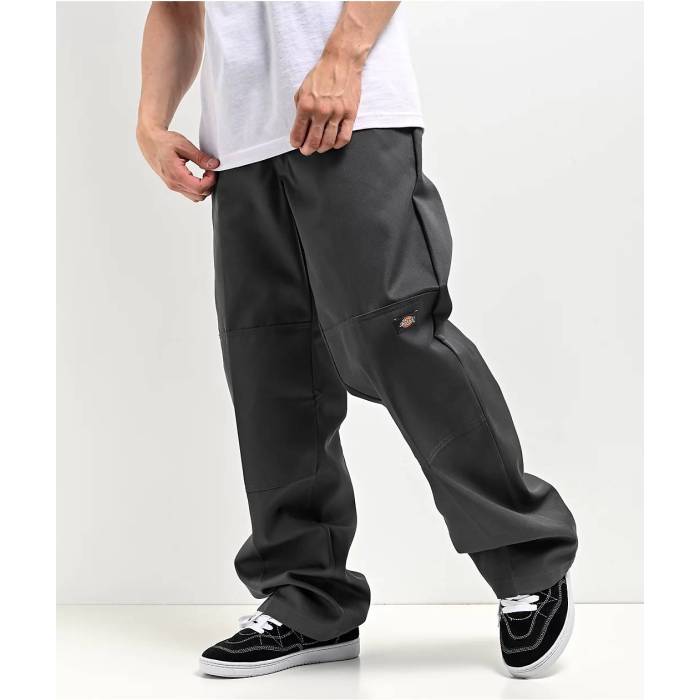 【★百貨店SALE★6/11真夜中2時迄】ディッキーズ Dickies 【 Loose Fit Charcoal Double Knee Work Pants Men\u0027s Charcoal 】 暗灰色 メンズ 暗灰色