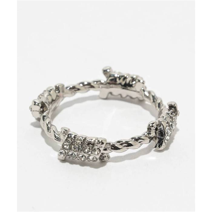 【★百貨店SALE★6/11真夜中2時迄】Broken Promises 【 Barbed Wire Silver Ring Men\u0027s Silver 】 Silver しろがね色・しろがね色 メンズ Silver しろがね色・しろがね色