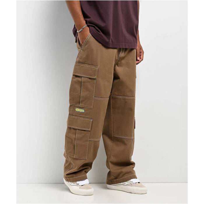 エンパイア Empyre 【 Canvas Khaki Ultra Loose Double Cargo Pants Men's Beige 】 カーキ ultra ウルトラ カーゴ メンズ ベージュ