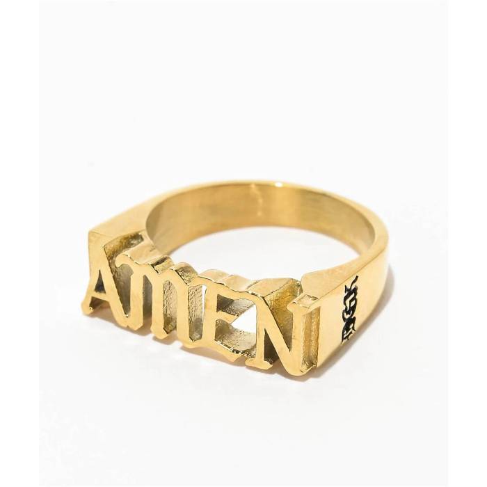 DGK Dgk 【 Amen Gold Ring Men\u0027s Gold 】 ゴールド メンズ ゴールド