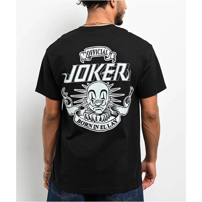 【★百貨店SALE★6/11真夜中2時迄】Joker 【 Payaso Black T-Shirt Men\u0027s Black 】 黒いこと 黒いこと ティーシャツ メンズ 黒いこと 黒いこと