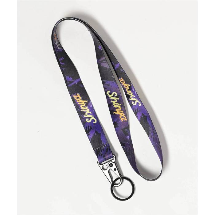 【★百貨店SALE★6/11真夜中2時迄】Shinya 【 Car Meet Purple \u0026 Black Lanyard Men\u0027s Black 】 Purple 紫・パープル 黒いこと 黒いこと メンズ 黒いこと 黒いこと