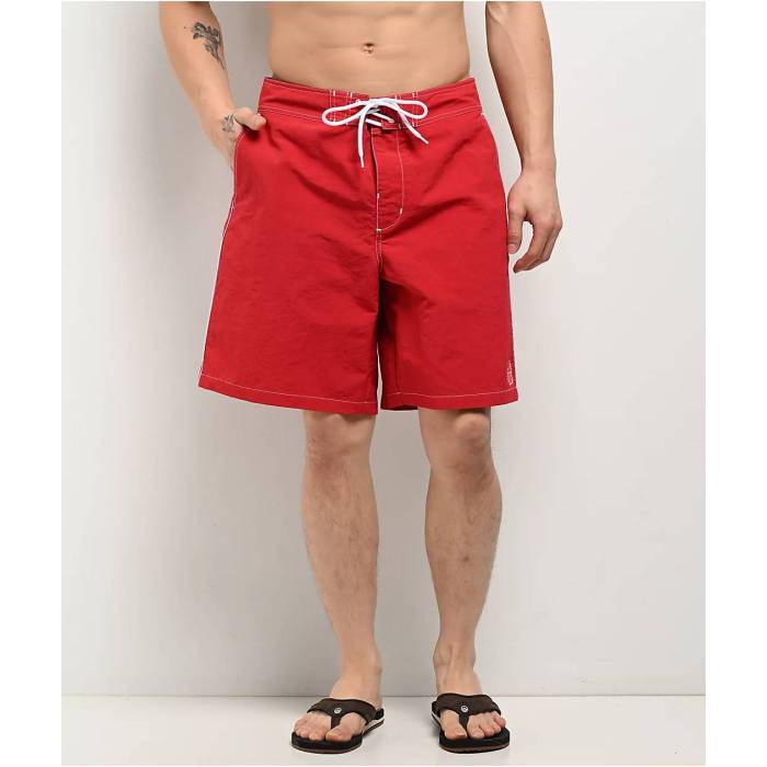 エンパイア Empyre 【 Rail Sidestripe Red Board Shorts Men's Red 】 Red 赤・レッド ショーツ メンズ Red 赤・レッド｜スニケス