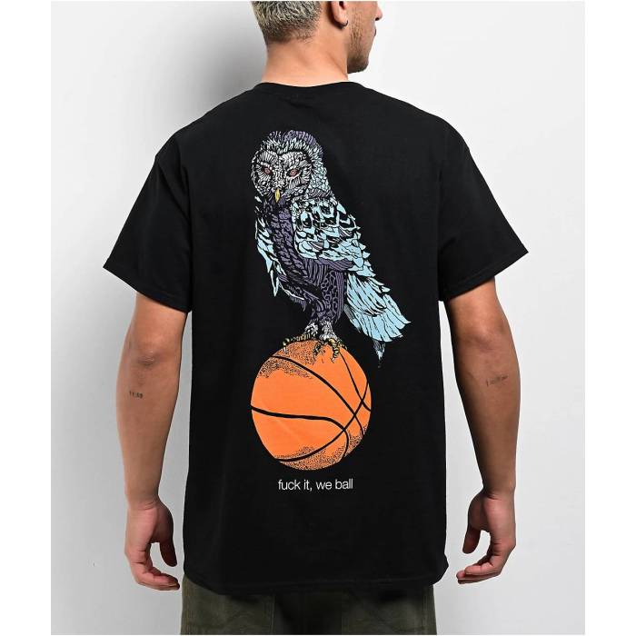Welcome Skateboards 【 Welcome Baller Black T-Shirt Men's Black 】 黒色 ブラック Tシャツ メンズ 黒色 ブラック