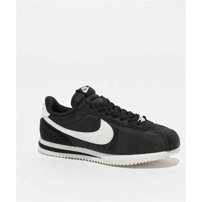 ナイキ Nike 【 Cortez Textile Black & White Shoes Women's Black 】 コルテッツ 黒色 ブラック 白色 ホワイト シューズ 運動靴 レディース 黒色 ブラック｜スニケス