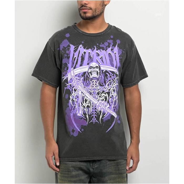 【★百貨店SALE★6/11十二時2時迄】Vitriol 【 Layered Af Charcoal T-Shirt Men\u0027s Charcoal 】 濃灰色 プルオーバー メンズ 濃灰色