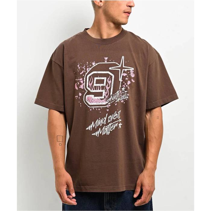 Ninth Hall 【 Mind Over Matter Brown T-Shirt Men's Brown 】 茶色 ブラウン Tシャツ メンズ 茶色 ブラウン
