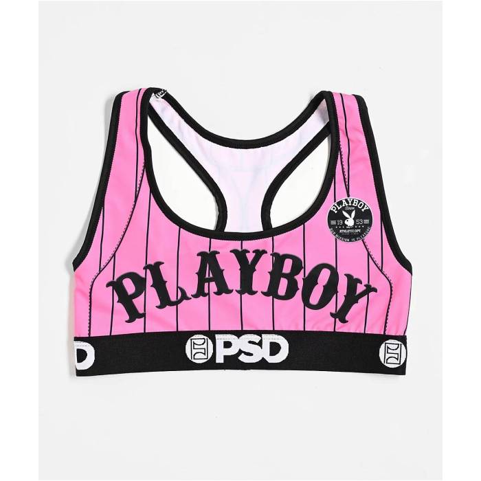 ピーエスディーアンダーウェア Psd Underwear 【 Psd X Playboy Play Ball Pink Sports Bra Women's Pink 】 pink ピンク レディース pink ピンク