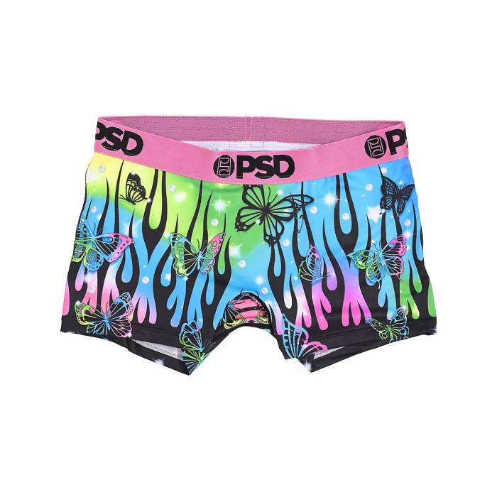 【★百貨店SALE★6/11真夜中2時迄】ピーエスディーアンダーウェア Psd Underwear 【 Psd Butterfly Flames Boyshort Underwear Women\u0027s Bright Pink 】 フレームス アンダー御召しもの 下着類 レディース pink さくら色