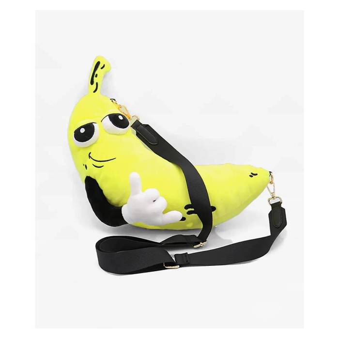 Petty Snacks 【 Peels Plush Crossbody Bag Men's Yellow 】 バッグ メンズ yellow 黄色・イエロー