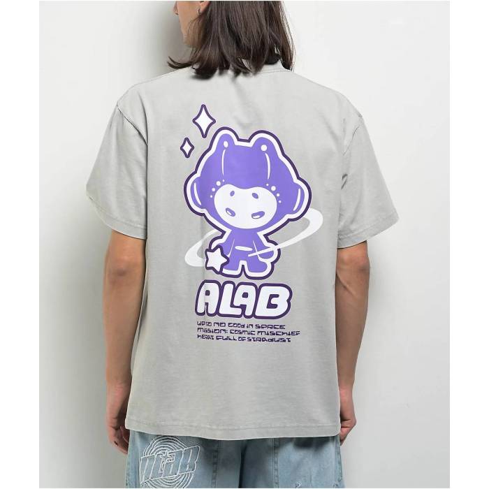 A.lab 【 Spacedude Grey T-Shirt Men\u0027s Grey 】 薄墨色 薄墨色 プルオーバー メンズ 薄墨色 薄墨色