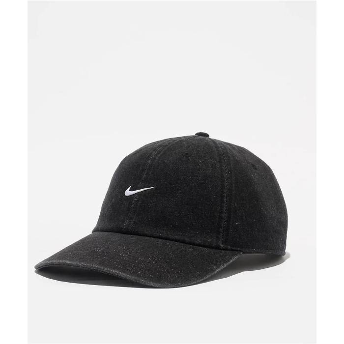【★百貨店SALE★6/11真夜中2時迄】ナイキ Nike 【 Dad Unstructured Black Denim Strapback Hat Men\u0027s Black 】 黒いこと 黒いこと ジーンズ メンズ 黒いこと 黒いこと