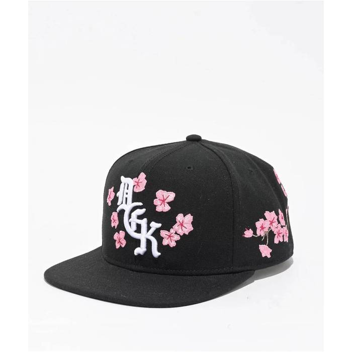 【★百貨店SALE★6/11真夜中2時迄】DGK Dgk 【 Hanami Black Snapback Hat Men\u0027s Black 】 黒いこと 黒いこと Snapback スナップバック 御徒面子 メンズ 黒いこと 黒いこと