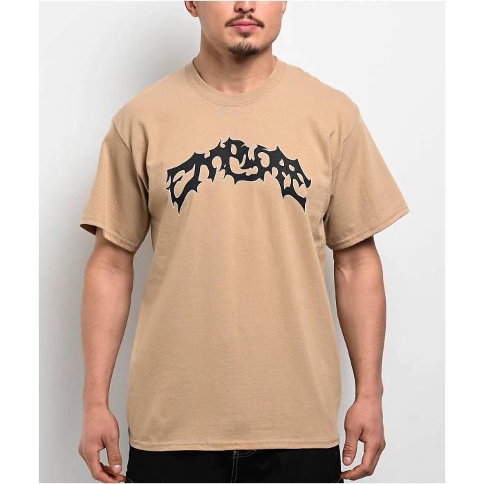 【★百貨店SALE★6/11真夜中2時迄】帝国 Empyre 【 Spike Sand T-Shirt Men\u0027s Beige 】 砂色・砂子 ティーシャツ メンズ ベージュ
