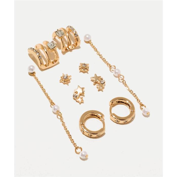 Fantas Eyes Inc 【 Fantas Eyes Elevate Gold Ear Stack Earring Set Men's Gold 】 ゴールド メンズ ゴールド｜スニケス 9,585円