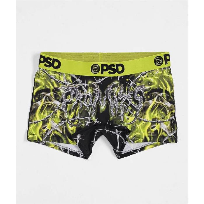 【★百貨店SALE★6/11真夜中2時迄】ピーエスディーアンダーウェア Psd Underwear 【 Psd X Broken Promises Cyberwire Boyshort Underwear Women\u0027s Bright Yellow 】 アンダー御召しもの 下着類 レディース yellow 黄味がかった・黄色