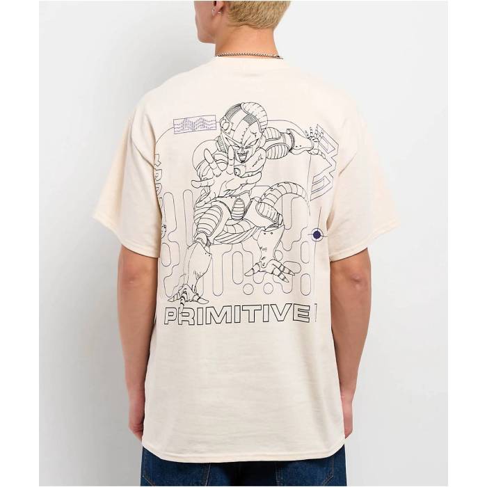【★百貨店SALE★6/11十二時2時迄】大時代 Primitive 【 X Dragon Ball Z Mecha Frieza Natural T-Shirt Men\u0027s Natural 】 火竜 自然的 プルオーバー メンズ 自然的