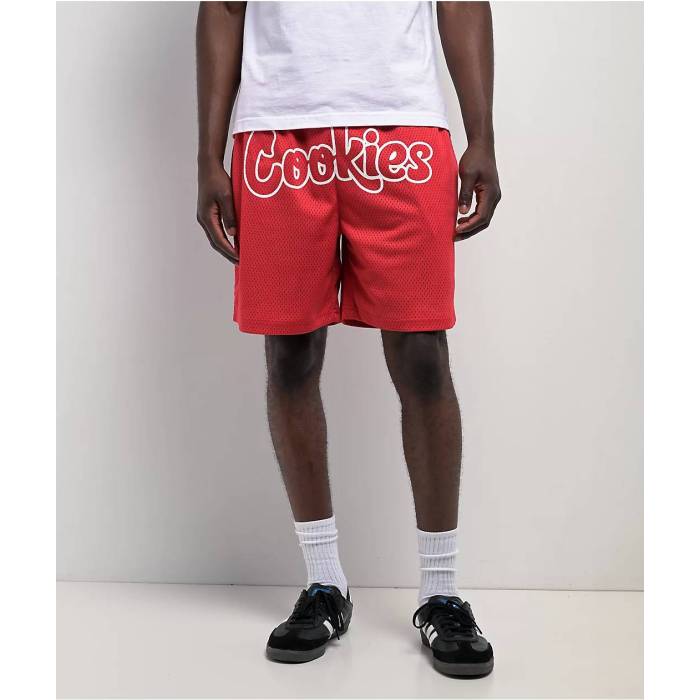 Cookies Clothing 【 Cookies Og Mint Outline Red Mesh Shorts Men's Red 】 Red 赤・レッド ショーツ メンズ Red 赤・レッド|スニケス
