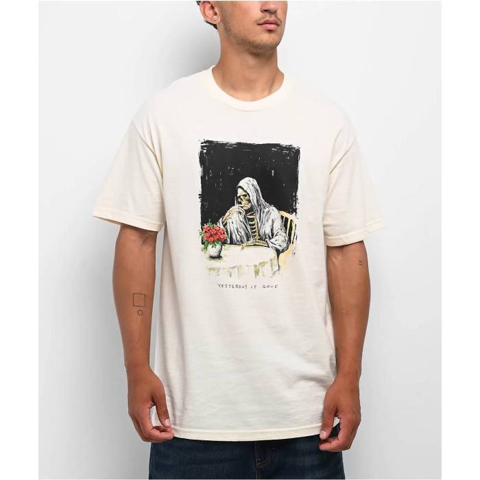 【★百貨店SALE★6/11真夜中2時迄】Deathwish 【 Yesterday Is Gone Natural T-Shirt Men\u0027s Natural 】 自然的 ティーシャツ メンズ 自然的