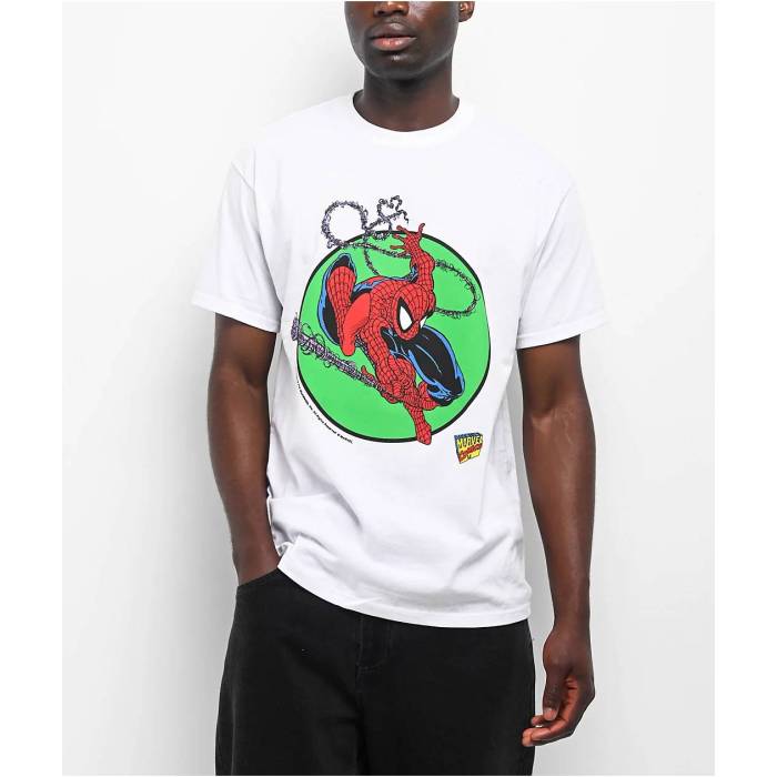 【★百貨店SALE★6/11真夜中2時迄】ハフ Huf 【 X Spider-Man Three Hundred White T-Shirt Men\u0027s White 】 白いこと 白いこと ティーシャツ メンズ 白いこと 白いこと