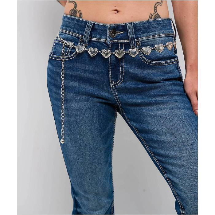 Ella Shea 【 Heart Silver Chain Belt Women\u0027s Silver 】 Silver しろがね色・しろがね色 胴締め レディース Silver しろがね色・しろがね色