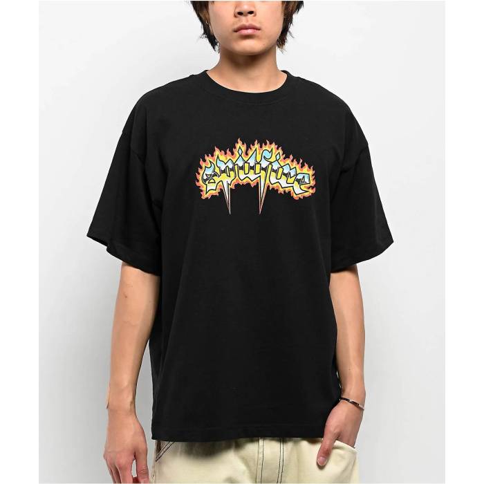 【★百貨店SALE★6/11真夜中2時迄】スピットファイア Spitfire 【 Chrome Venom Black T-Shirt Men\u0027s Black 】 黒いこと 黒いこと ティーシャツ メンズ 黒いこと 黒いこと