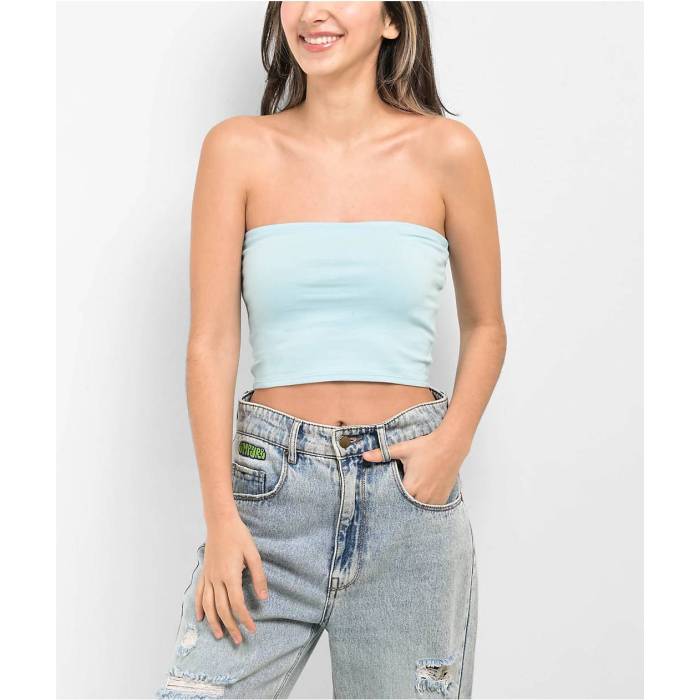 Zine 【 Jane Blue Tube Top Women's Light Pastel Blue 】 青色 ブルー レディース 青色 ブルー 7,350円