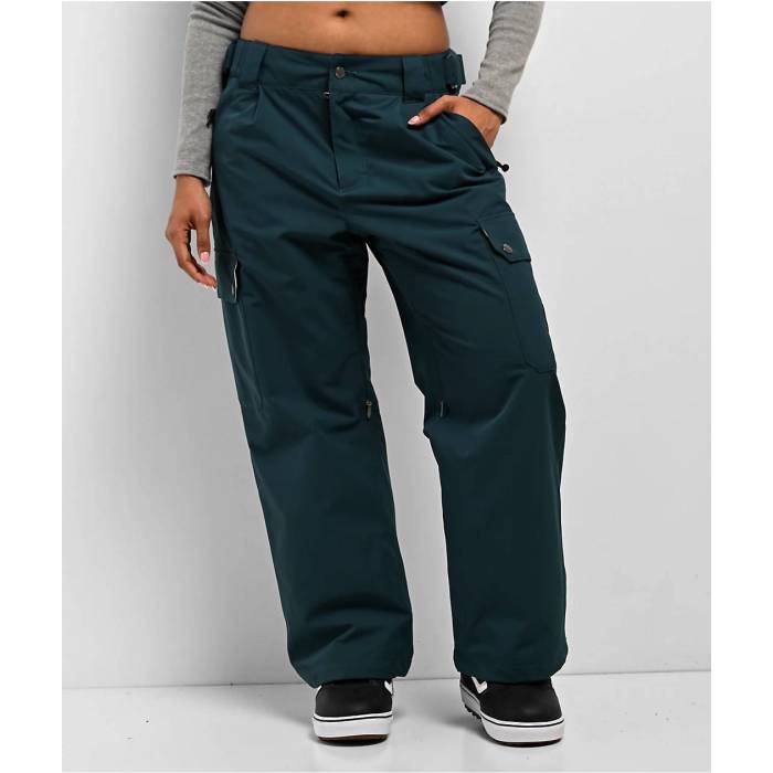 【★百貨店SALE★6/11真夜中2時迄】Airblaster 【 Antolin Cypress Nai Spruce 15K Cargo Snowboard Pants Women\u0027s Blue 】 積貨委託貨物 レディース 青碧 青碧