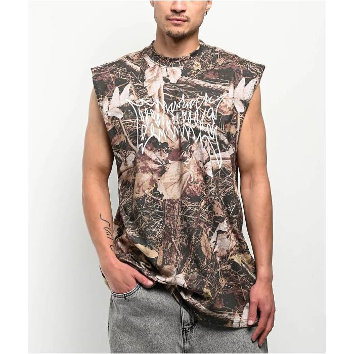 大時代 Primitive 【 Threat Shaw Camo Heavyweight Tank Top Men\u0027s Multicolor 】 家鴨柄 貯蔵タンクいの一番 メンズ