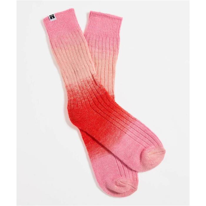 ハッピーソックス Happy Socks 【 Gradient Pink Crew Socks Women's Pink 】 pink ピンク クルー ソックス・靴下 レディース pink ピンク