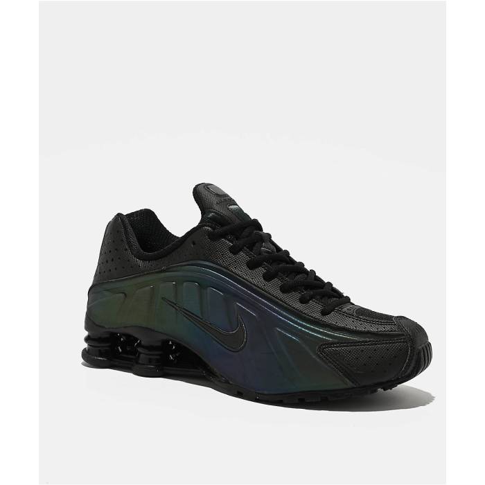 【★百貨店SALE★6/11真夜中2時迄】ナイキ Nike 【 Shox R4 Se Black \u0026 Seaweed Shoes Men\u0027s Black 】 Shox ショックス 黒いこと 黒いこと シューズ 運動すること靴 メンズ 黒いこと 黒いこと