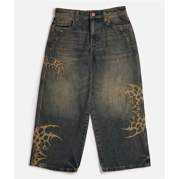 【★百貨店SALE★6/11真夜中2時迄】Vitriol 【 Kids Void Respawn Ultra Wide Jeans Kids\u0027 - 】 ultra ウルトラ デニム NULL