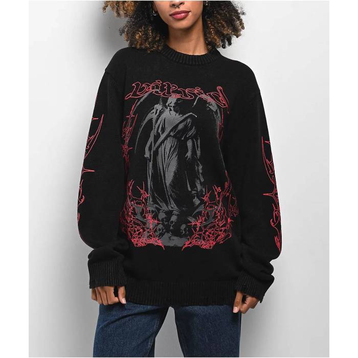 Vitriol 【 Lennox Black Oversized Sweater Women's Black 】 黒色 ブラック トレーナー レディース 黒色 ブラック