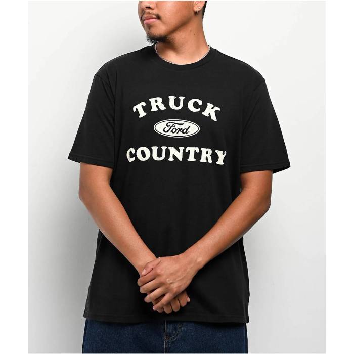 ブリクストン Brixton 【 X Ford Truck Country Black T-Shirt Men's Black 】 カントリー 黒色 ブラック Tシャツ メンズ 黒色 ブラック 14,058円