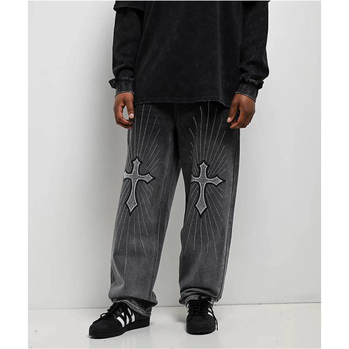 Ninth Hall 【 Ambush Glory Black Wash Loose Fit Jeans Men's Grey 】 黒色 ブラック ジーンズ メンズ 灰色 グレー