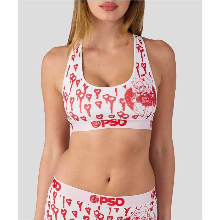 【★百貨店SALE★6/11真夜中2時迄】ピーエスディーアンダーウェア Psd Underwear 【 Psd X Chucky Til Death Sports Bra Women\u0027s Red 】 レディース Red 赤・赤いこと